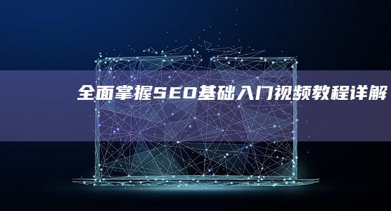 全面掌握SEO基础：入门视频教程详解